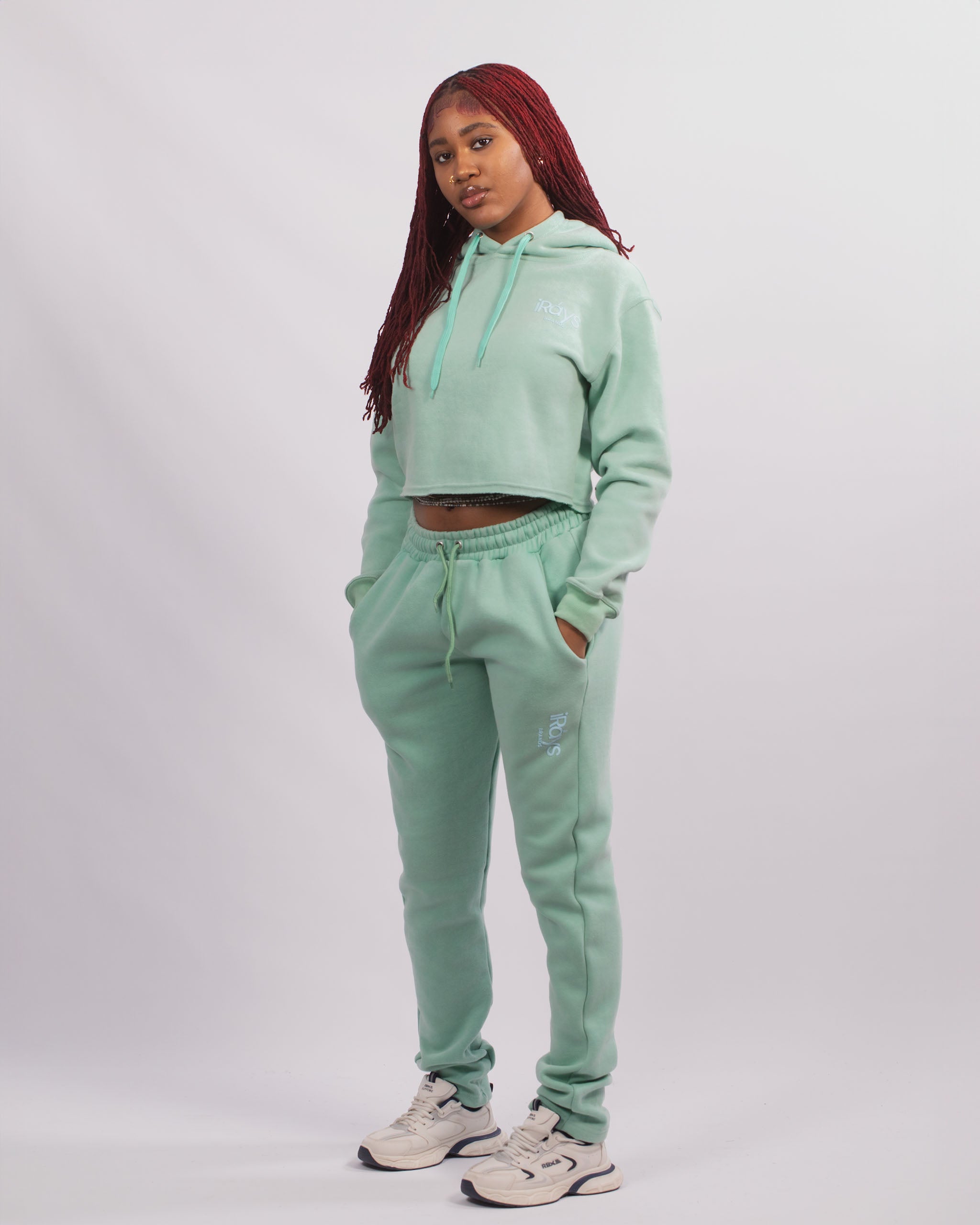 【Raucohouse】Rich washed crop hoodie Reverie washed damage crop hoodie - Raucohouse | 60% - Asian