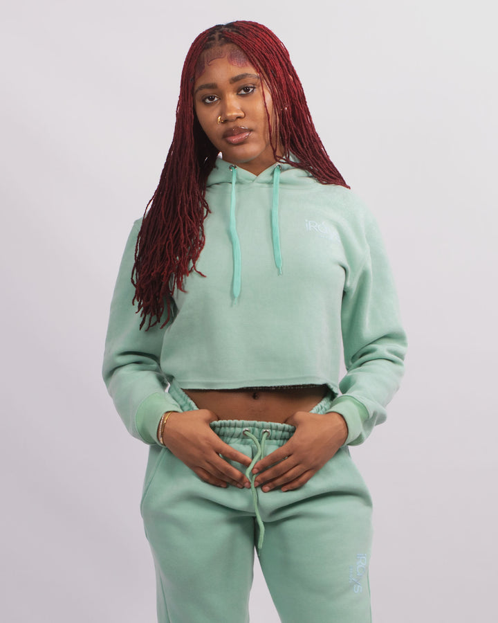 Irays Washed Cropped Hoodie
