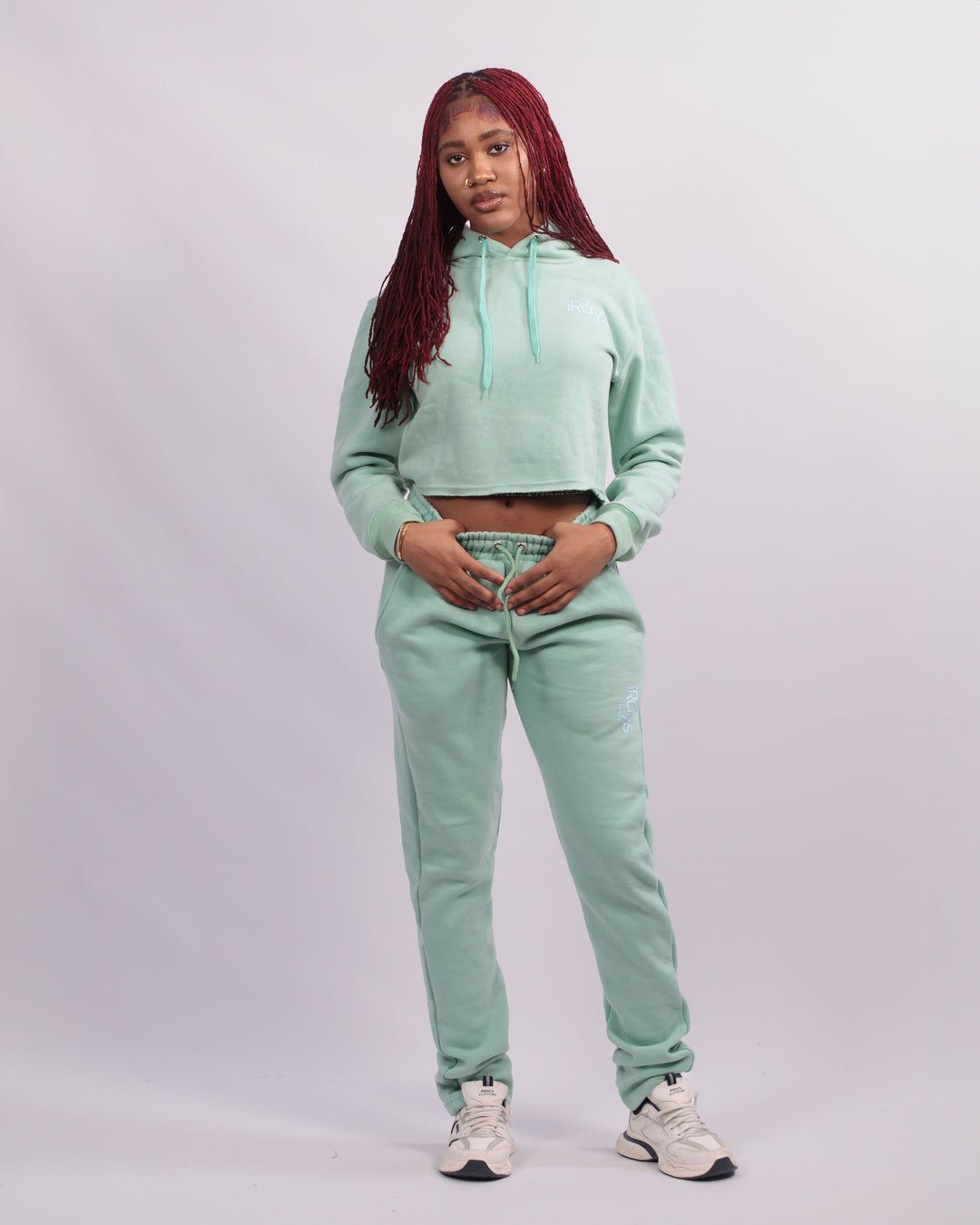 Irays Washed Cropped Hoodie