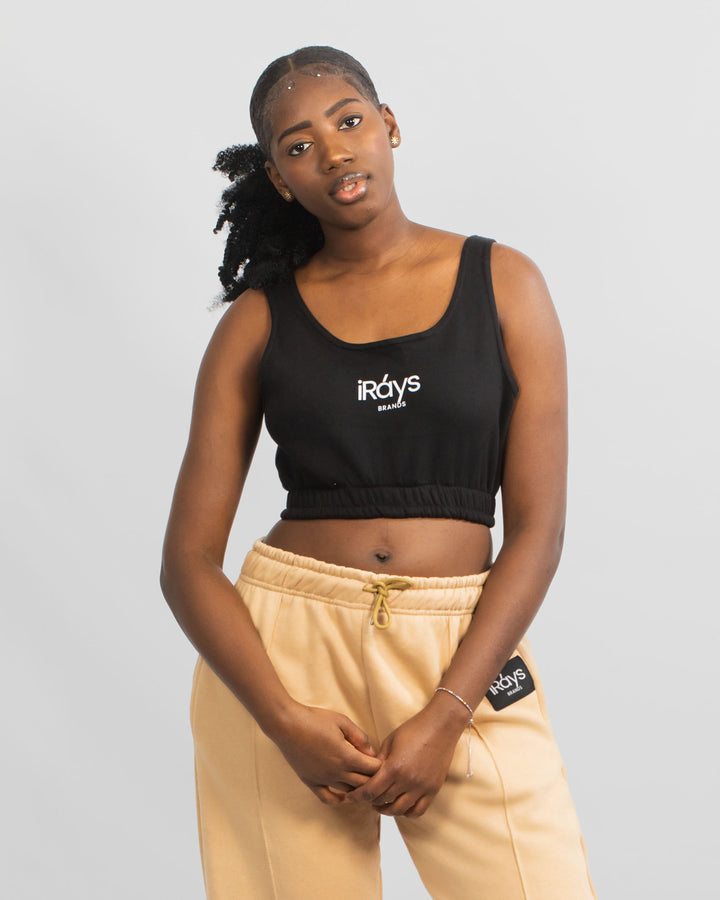 Irays Ribbed Cropped Tank