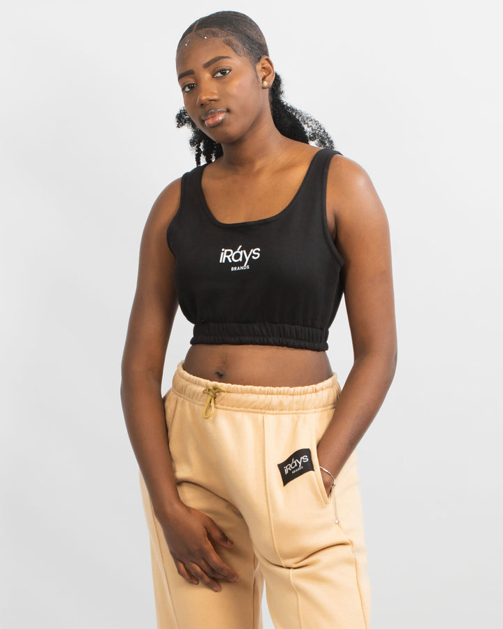 Irays Ribbed Cropped Tank