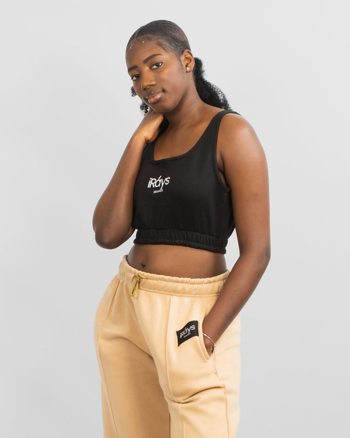 Irays Ribbed Cropped Tank